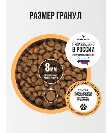 BOWL WOW Dry food for cats with turkey and pumpkin 1.5 kg - Buy Online on GoSupps.com