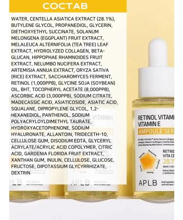 APLB Facial serum with retinol and vitamin C - Buy Online on GoSupps.com