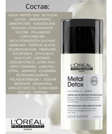 L'Oreal Professionnel L'REAL METAL DETOX Hair Cream 100ml - Buy Online on GoSupps.com
