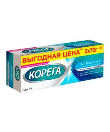 Korega Cream for fixing dentures mint taste 70.0 N2 2 pcs - Buy Online on GoSupps.com