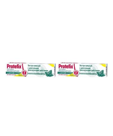 Protefix cream fixer Extra-horsepower 47.0 mint 2 pcs
