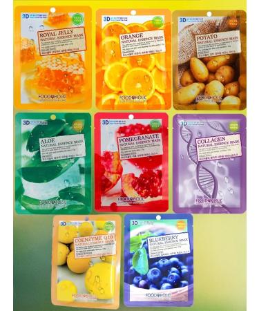 FOODAHOLIC Face mask set 8 pcs - Buy Online on GoSupps.com