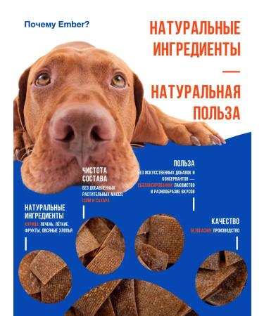 Ember Dried chicken chips 1 kg (600pcs)-dogs for dogs - Buy Online on GoSupps.com