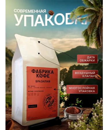 Coffee Factory Brazil Gosto grain coffee 1 kg - Buy Online on GoSupps.com