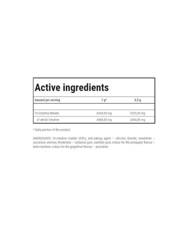 Trec Nutrition Three creatine Malat CM3 Powder 500g Pineapple - Buy Online on GoSupps.com