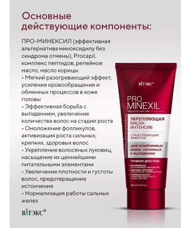Vitex Mask against hair loss Pro minxil - Buy Online on GoSupps.com