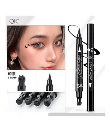 QIC Eye eyelids 2v1 felt -tip pen + marker with stamp 08# - Buy Online on GoSupps.com