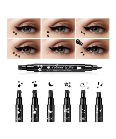 QIC Eye eyelids 2v1 felt -tip pen + marker with stamp 08# - Buy Online on GoSupps.com