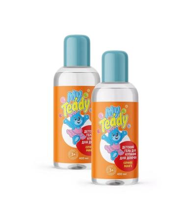 My Teddy Children's gel for swimming for girls juicy mango 400 ml 2pcs