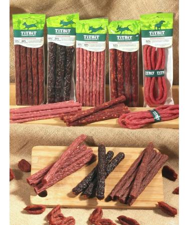 Titbit Carnation of sausages for dogs piquant 80gx8 - Buy Online on GoSupps.com