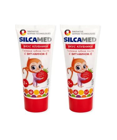 SILCAMED Baby toothpaste with strawberries taste 65 g x 2pcs - Buy Online on GoSupps.com