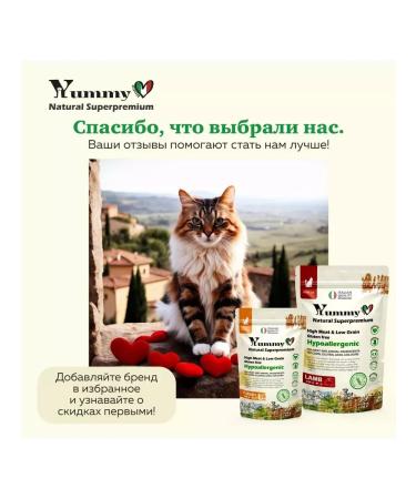 Yummy Linea Adult feed sterilized cats turkey 400 grams - Buy Online on GoSupps.com