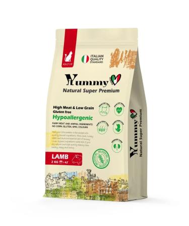 Yummy Linea Adult cat feed of all breeds lambs 2 kg