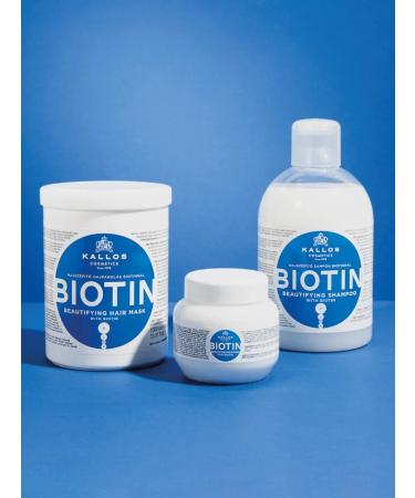 Kallos Cosmetics Biotin stimulating shampoo to improve hair growth 1l - Buy Online on GoSupps.com