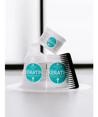 Kallos Cosmetics Keratin shampoo for hair restoration 1l - Buy Online on GoSupps.com