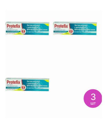 Protefix Cream for fixing dentures hypoallergenic 40 ml 3 pcs