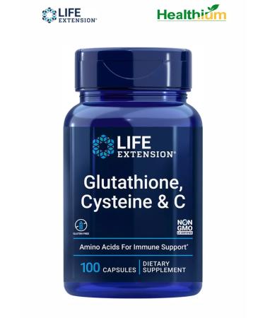 Life extension Glutathione Cysteine & C 100 Glutation cysteine vitamin C