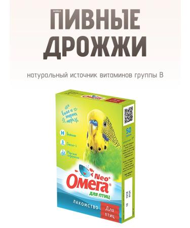 Omega Neo The treat for parrots canaries pigeons 10 units. 50 grams each - Buy Online on GoSupps.com