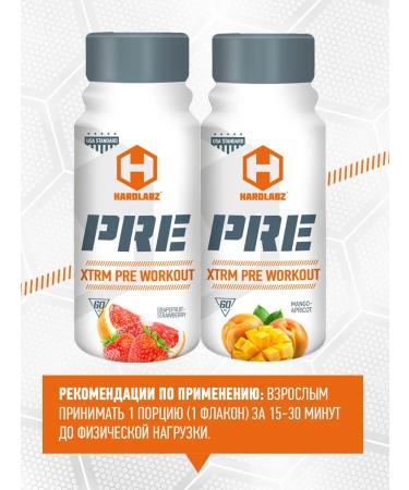 Hardlabz PREA PRO PRO PREA 60 ml 12pcs Mango-Abrikos - Buy Online on GoSupps.com