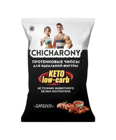 Protein chips Chicharony Taste barbecue 3 pcs x 40 g