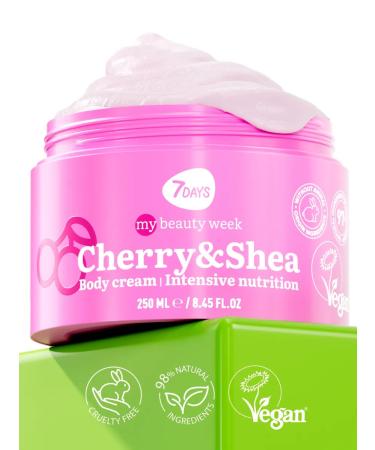 7DAYS Cream for Moisturizing Cherry & Shea 250 ml - Buy Online on GoSupps.com