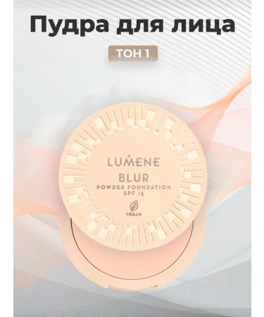 Lumene Blur Longwear face powder 1 natural beige SPF15 - Buy Online on GoSupps.com