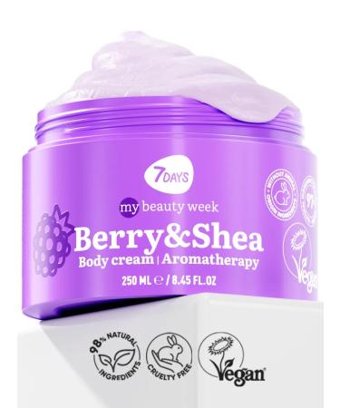 7DAYS Moisturizing body cream Berry & Shea 250 ml - Buy Online on GoSupps.com