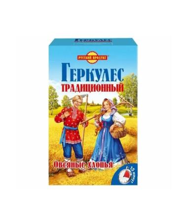 Russian Product Oat flakes 1 pack 420 g Hercules - Buy Online on GoSupps.com