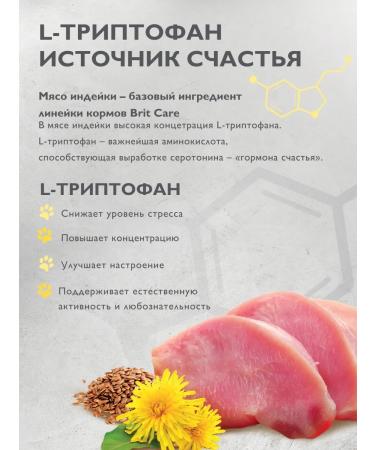 Brit Care Dry food with turkey and duck for cats 0.4kg - Buy Online on GoSupps.com