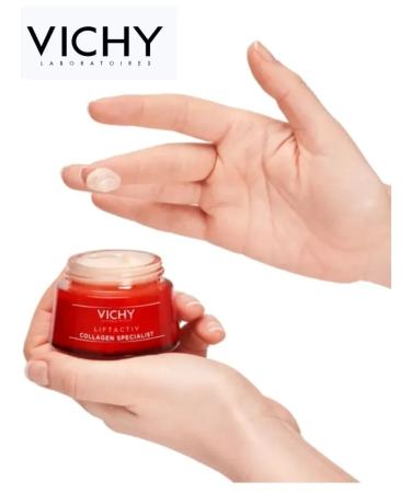 Vichy Collagen Specialist rejuvenating cream with peptides 50 ml - Buy Online on GoSupps.com