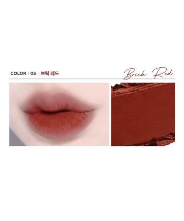 THE SAEM Lipstick Eco Soul Kiss Button Lips Matte 05 Brick Red - Buy Online on GoSupps.com