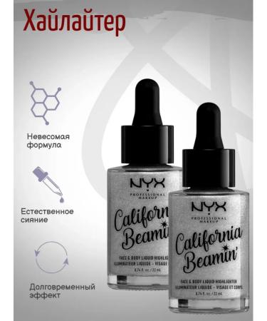 NYX Professional Makeup Highlighter California Beamin Face and Body Bombshell 01