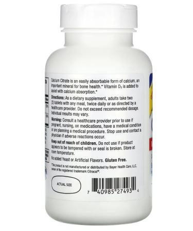 KAL Calcium Citrate Vitamin D3 - Buy Online on GoSupps.com