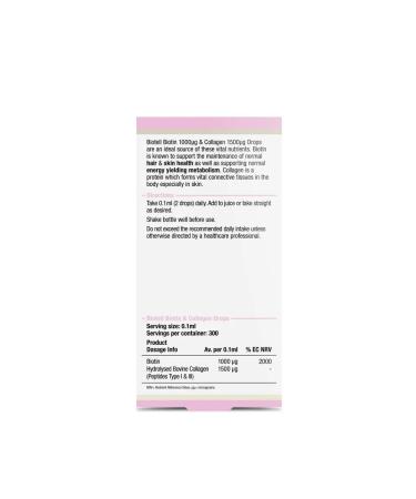 Biotell Biotin and collagen 1000 vitamin for hair skin and nails - Buy Online on GoSupps.com