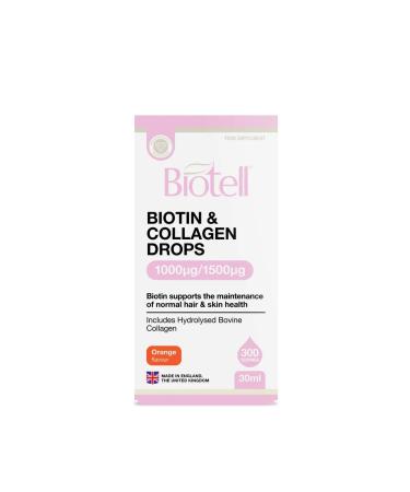 Biotell Biotin and collagen 1000 vitamin for hair skin and nails - Buy Online on GoSupps.com