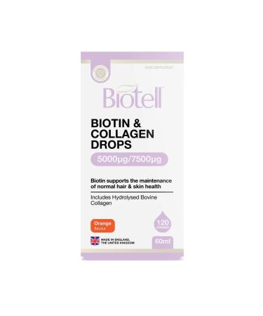 Biotell Biotin and collagen 5000 vitamins for hair skin and nails - Buy Online on GoSupps.com
