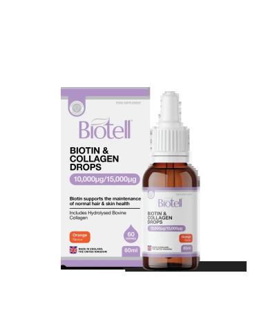 Biotell Biotin and collagen 10 000 vitamins for hair skin and nails - Buy Online on GoSupps.com