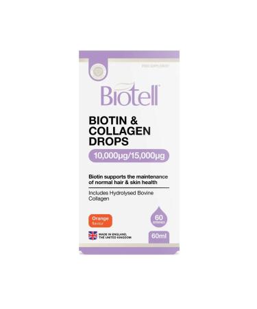 Biotell Biotin and collagen 10 000 vitamins for hair skin and nails - Buy Online on GoSupps.com