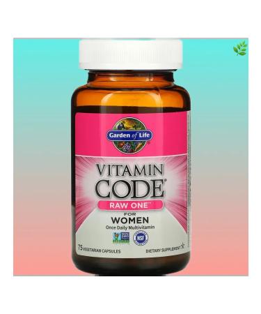 Garden of Life Raw One multivitamins for women 75 capsules - Buy Online on GoSupps.com
