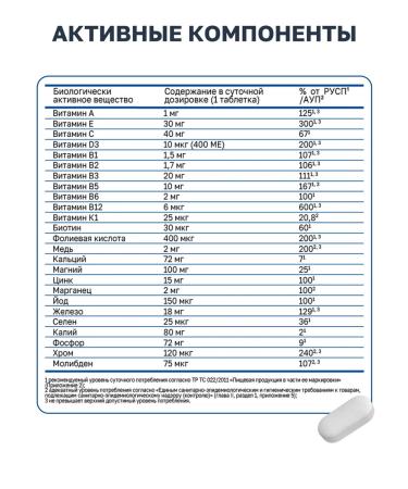 VitaScience Multivitamins Universal Fort A-Zn - Buy Online on GoSupps.com