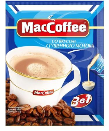 Maccoffee 3 in 1 with condensed milk (20 g x 10 pcs) 200 g - Buy Online on GoSupps.com