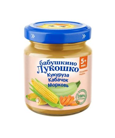 grandma's basket Mashed potatoes of corn zucchini and carrots 100 g x 6 - Buy Online on GoSupps.com