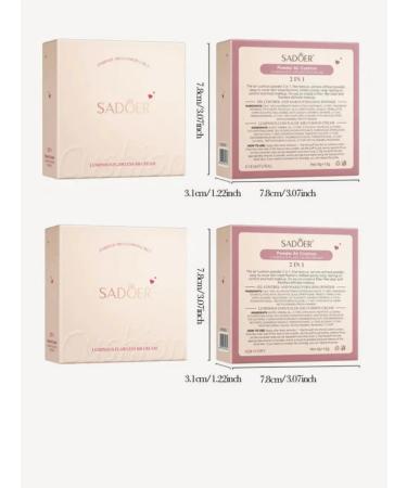 sadoer Face Kushon 2 in 1 powder and foundation gift cream - Buy Online on GoSupps.com