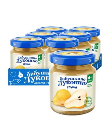 grandma's basket Puree fruit pear 100 g x 6