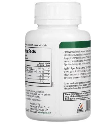 iHerb Kyolic Aged Garlic Extract Formula 102 Enzyme Complex - Buy Online on GoSupps.com