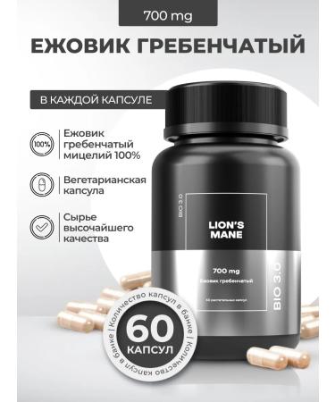 BIO 30 PRODUCT Grebsheliye Ezhovik "Lion's Mane" 60 capsules