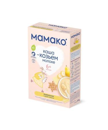 MAMAKO Wheat porridge with pear and banana on goat milk 200 2 pcs - Buy Online on GoSupps.com