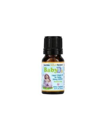 California Gold Nutrition Baby Vitamin D3 Children's 400 IU 10 ml - Buy Online on GoSupps.com