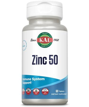 KAL ZINC 50 Mg 60 Tablets (zinc complex)