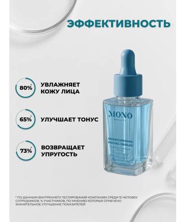 MonoBeauty Moisturizing facial serum with hyaluronic acid and niacinamide - Buy Online on GoSupps.com